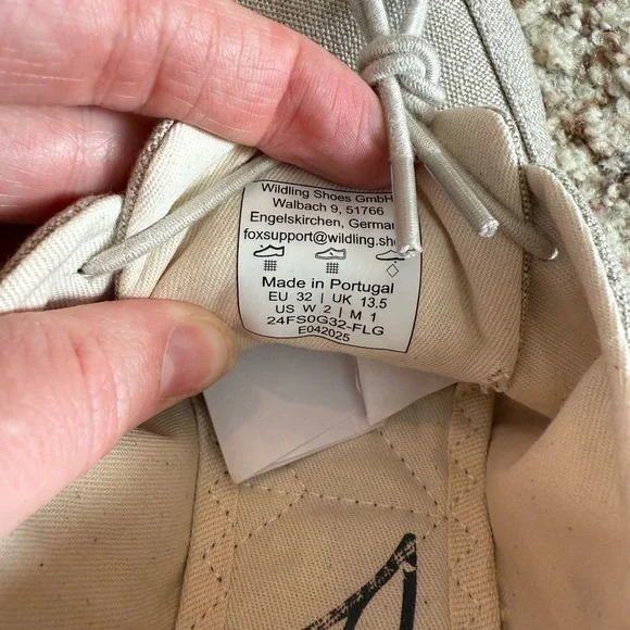 Wildling Barefoot/Minimal Linen Organic Shoes EU 33 - Picture 4 of 5